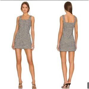 $148 Free People Maxx Mini Shift Dress Women’s Size Medium Midnight Combo